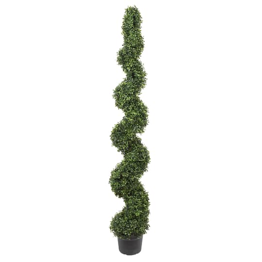 6Ft Potted Boxwood Spiral Tree By Vickerman in Green | 6 ft | Michaels®